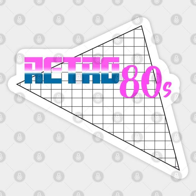 Retro 80s #1 Sticker by RickTurner